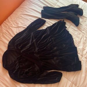 Velvet Baby Doll Dress. Fall Favorite!!